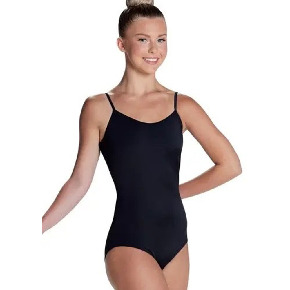 Balera Dancewear High Back Camisole Leotard Black Child Large Gym Dance Perform